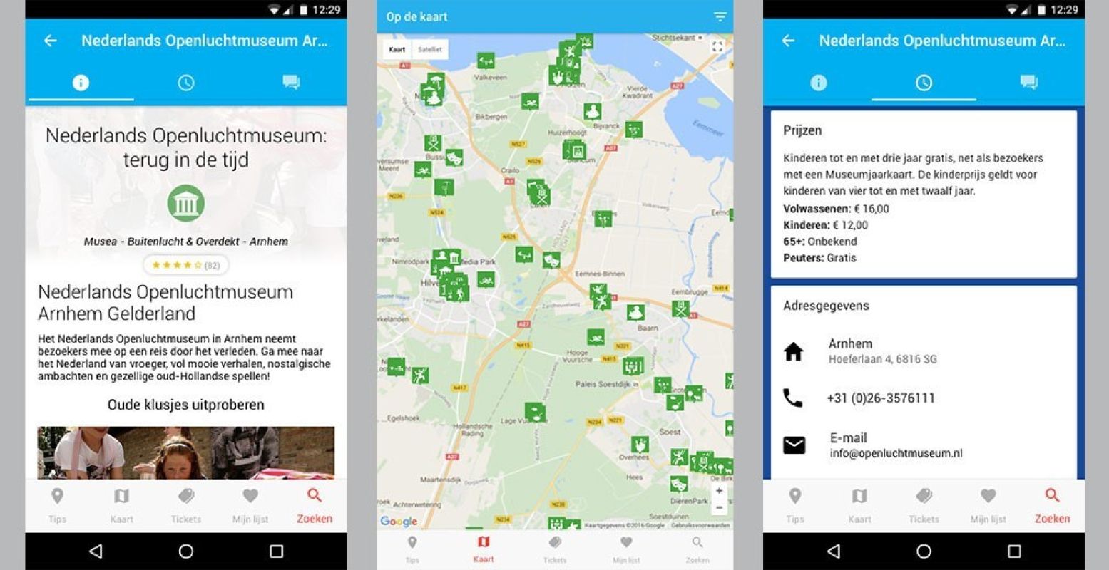 Uitjes zoeken in de omgeving gaat gemakkelijk met de DagjeWeg.NL app. Foto: DagjeWeg.NL