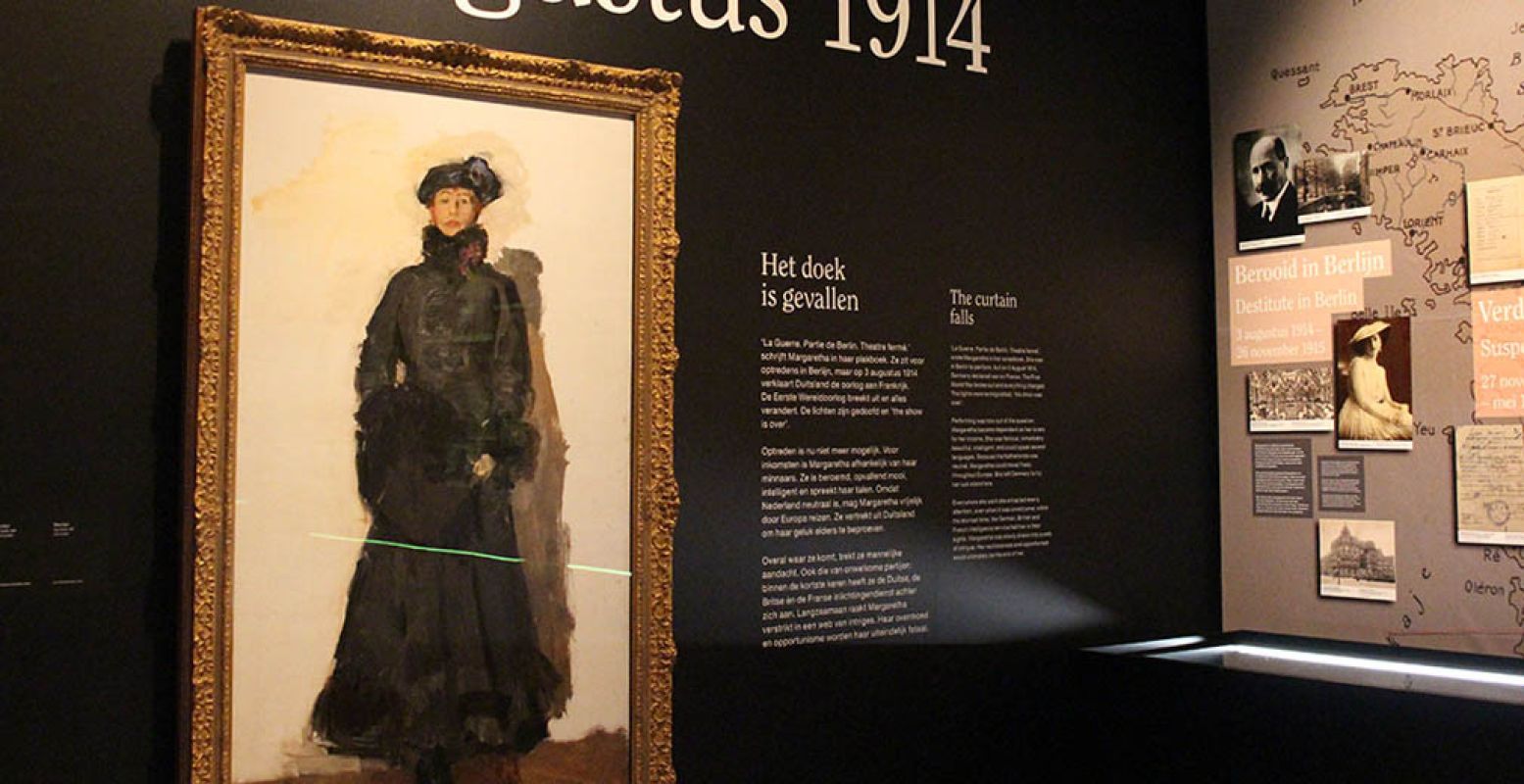 Het portret dat vlak voor haar arrestatie van Mata Hari werd gemaakt door Isaac Israels. Foto: Redactie DagjeWeg.NL.