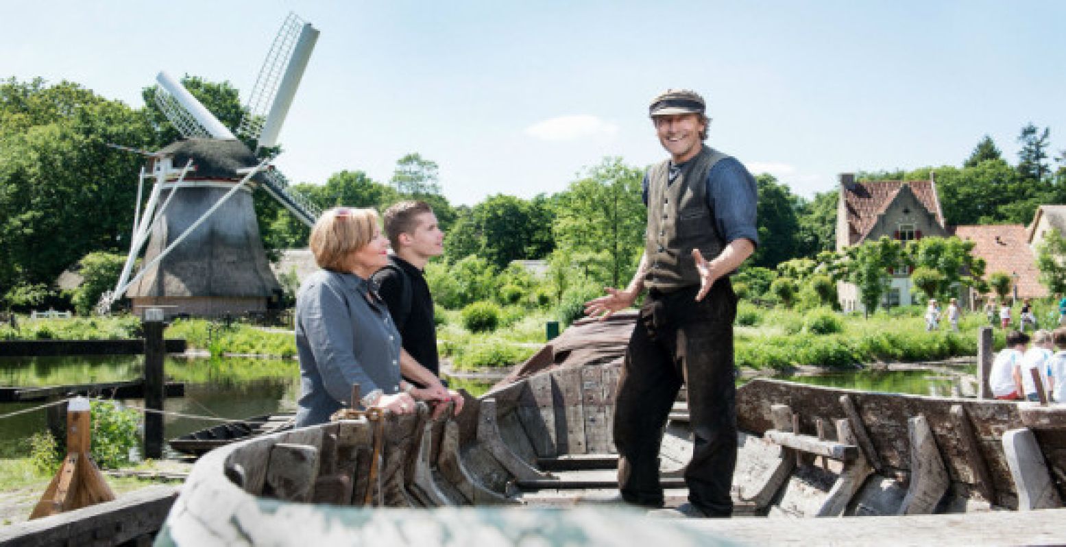 De scheepswerf bij het Nederlands Openluchtmuseum.