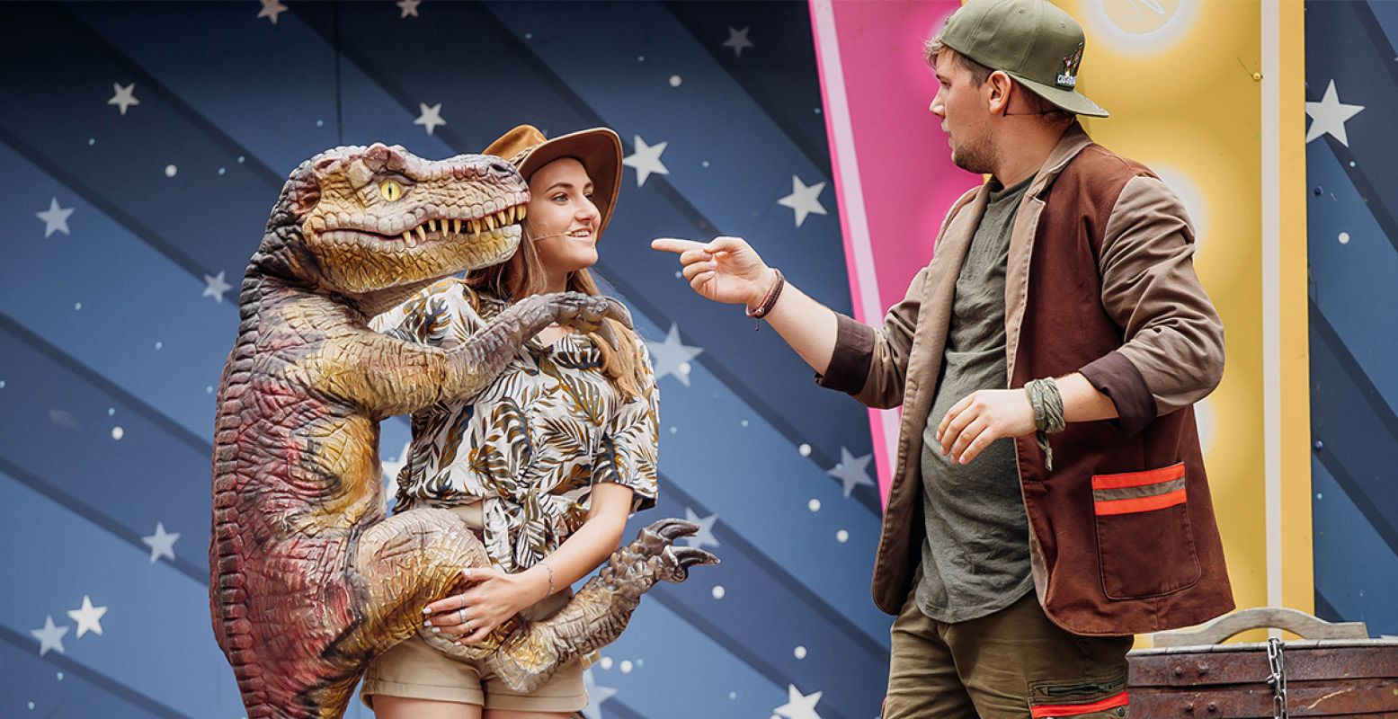 Woon de speciale Dinoshow bij tijdens de Dinoweken. Foto: Julianatoren