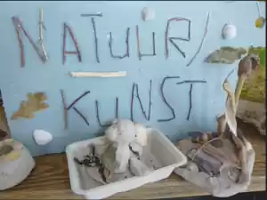 Knutselen met natuurmaterialen Natuurkunst. Foto: Tessa Scholte
