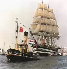 Sail amsterdam Noordzee met de Americo Vespucci. Foto jan