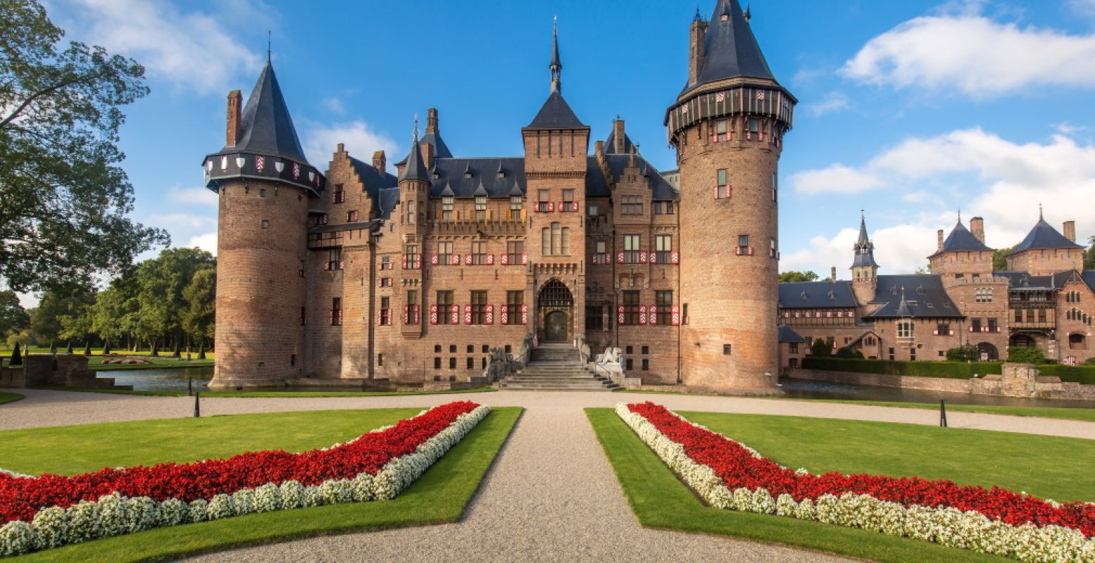 Het prachtige Kasteel de Haar in de lente. Foto: Kasteel de Haar ©  Ivo Vrancken.