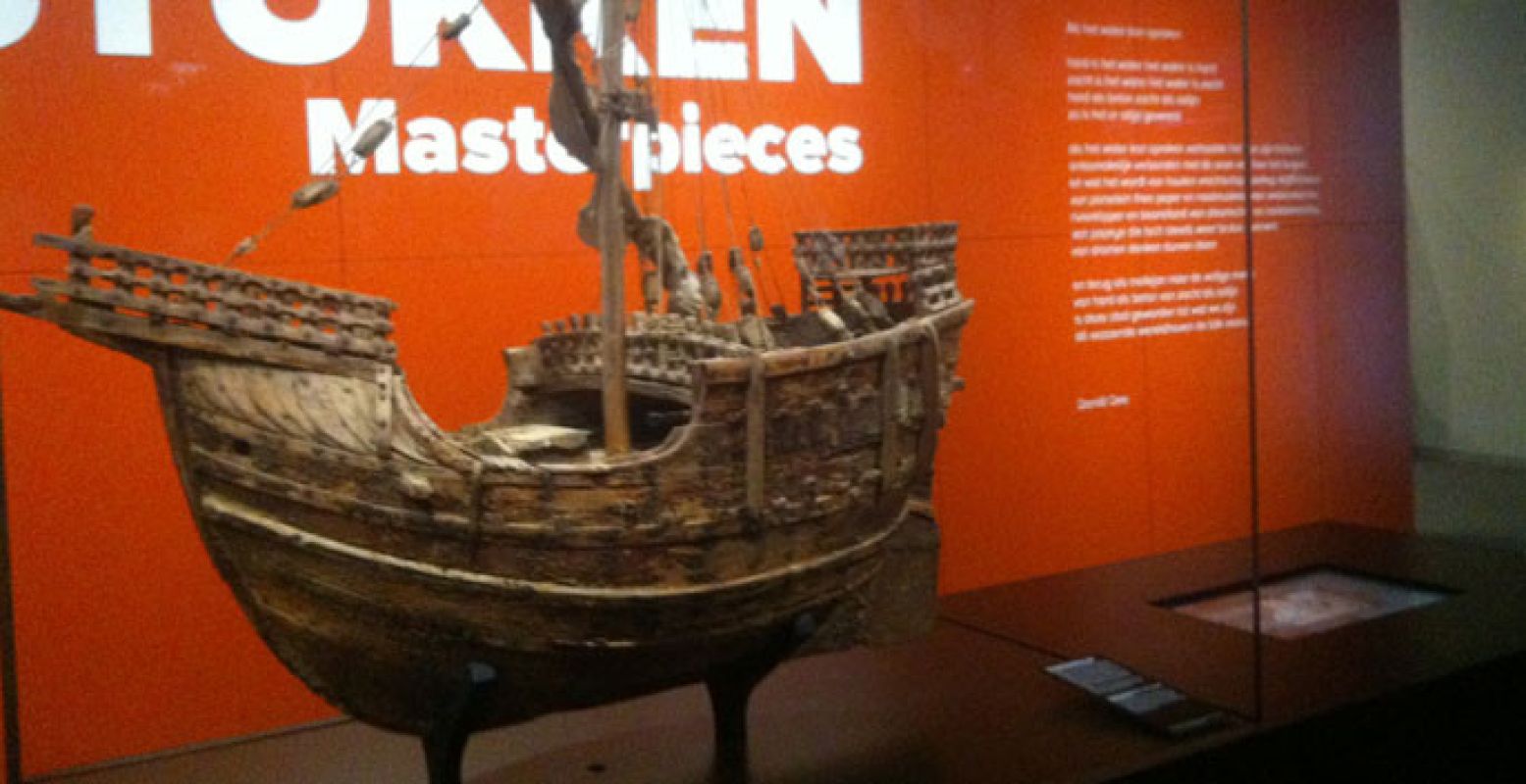 Het topstuk van het Maritiem Museum: het 600 jaar oude Matarâ-model.