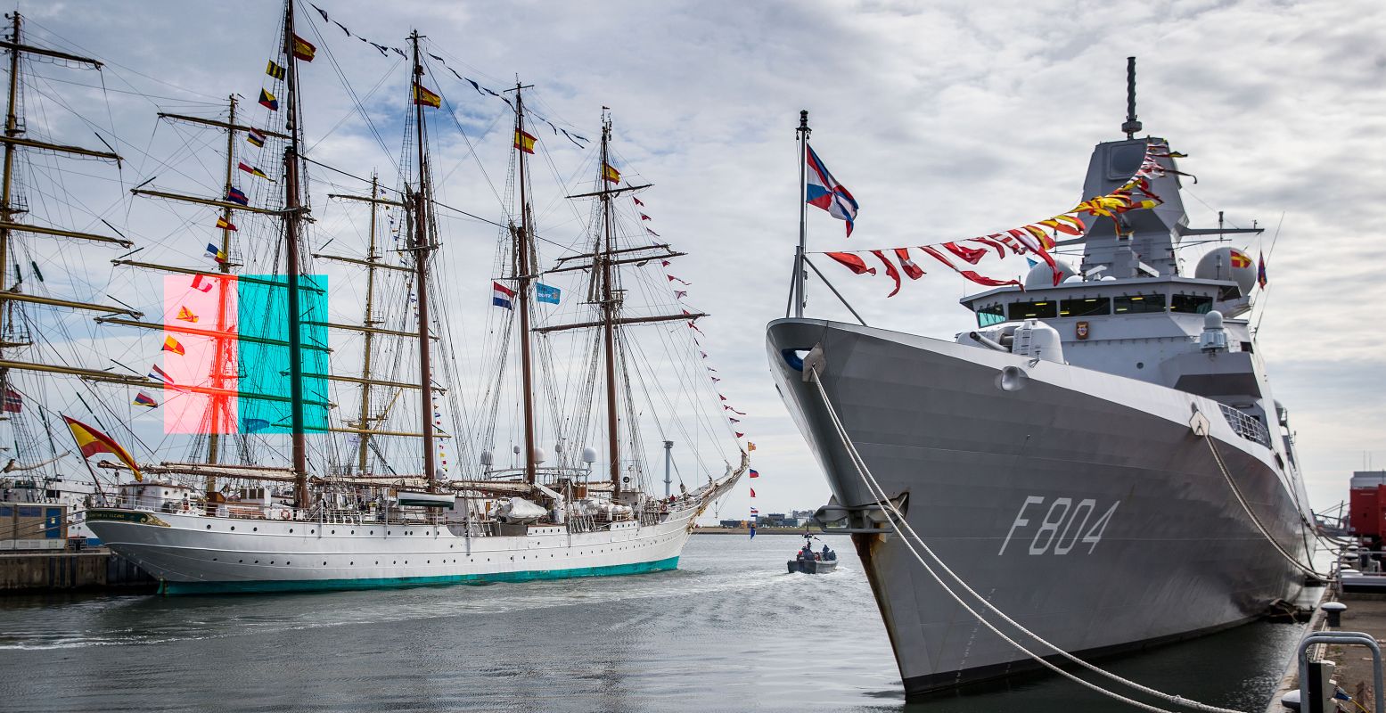 Bewonder fraaie Tall ships en andere schepen tijdens Sail Den Helder 2023. Foto: Citymarketing Den Helder