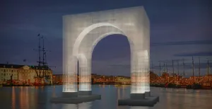 Prikkel je verbeelding bij het Amsterdam Light Festival Alle lichtkunstwerken vind je op of rond het water. Foto: Amsterdam Light Festival