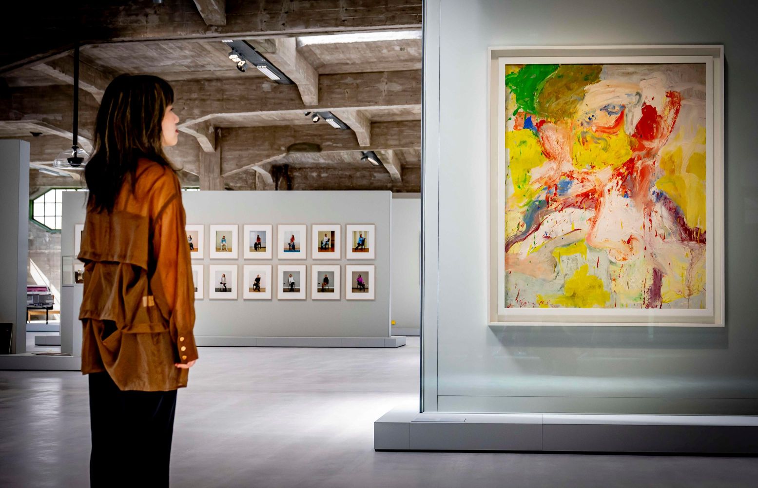 Eén van de schilderijen van Willen de Kooning is terug in zijn geboortestad: Man in Wainscott uit 1969. Foto: Fenix © Robin Utrecht Eén van de schilderijen van Willen de Kooning is terug in zijn geboortestad: Man in Wainscott uit 1969. Foto: Fenix © Robin Utrecht