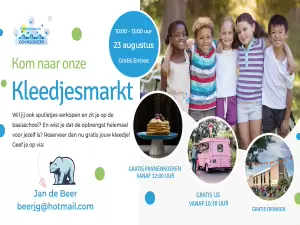 Kleedjesmarkt Zwolle Flyer Kleedjesmarkt. Foto: Doriet Begemann