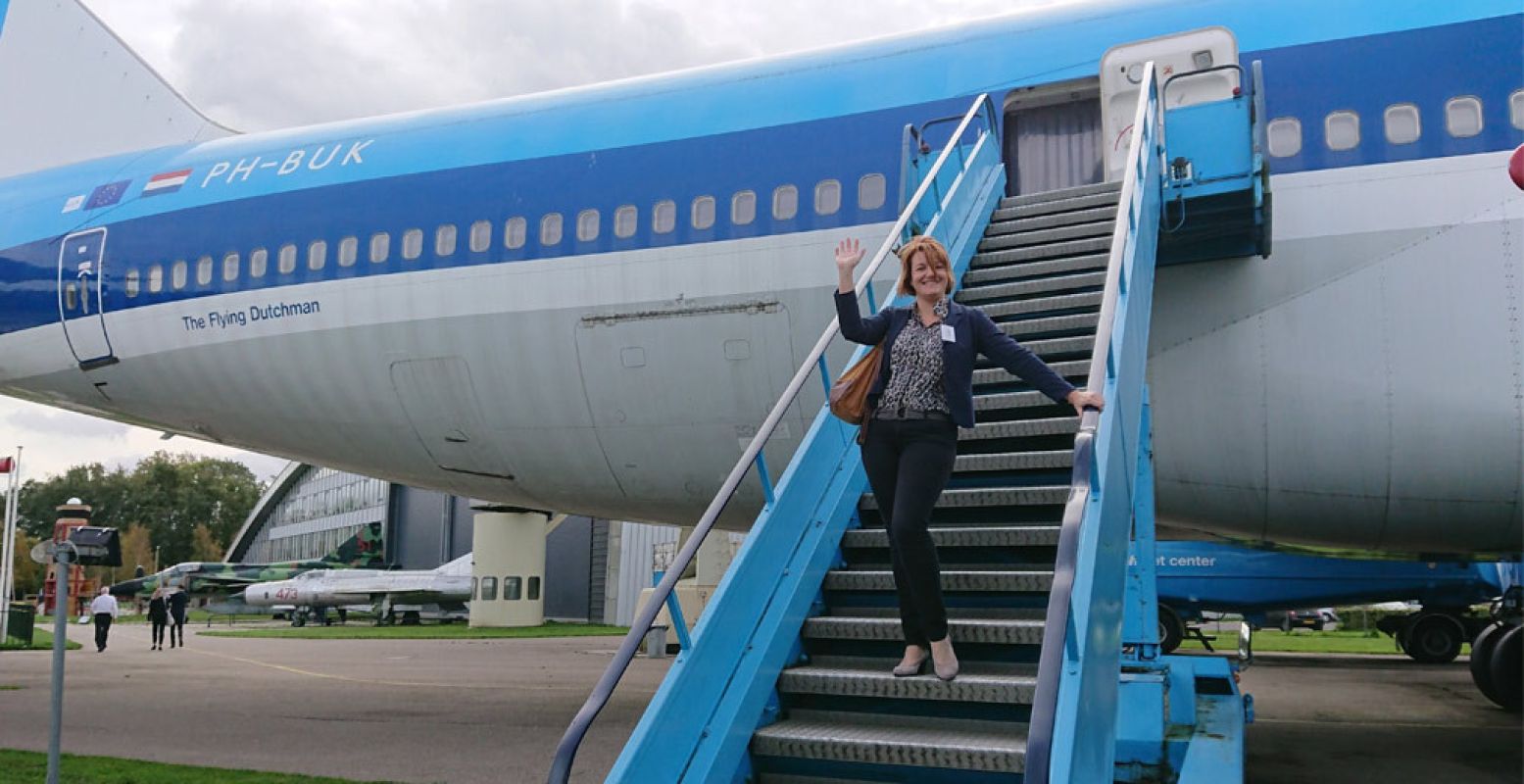 In stijl de Boeing 747 Jumbo Jet verlaten. Foto: DagjeWeg.NL