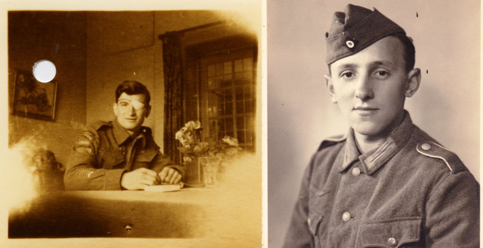 Links: Canadese militair Léo Major. Rechts: Duitse militair Hans Kürten. Foto: Nationaal Militair Museum.