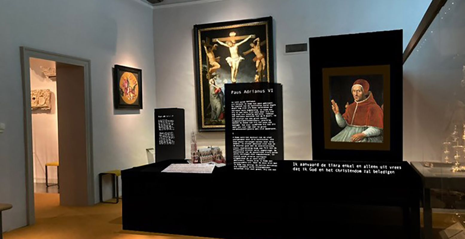 Impression van de expositie over de Nederlandse Paus Adrianus VI. Foto: © Marleen Bos