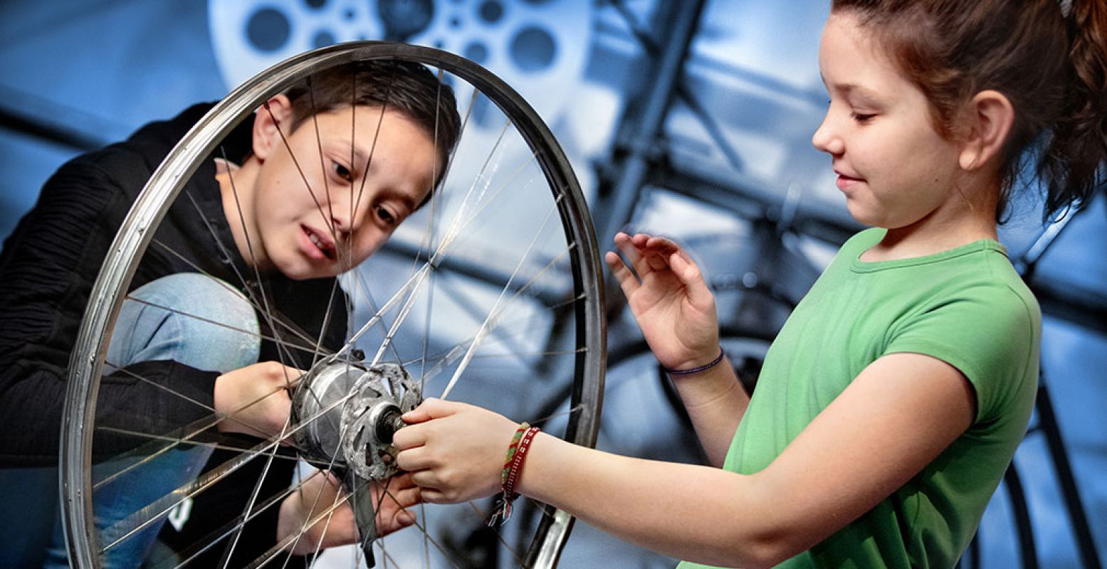 Ga zelf aan de slag in een van de workshops bij de tentoonstelling 'Fantastische Fietsen'. Foto: DigiDaan