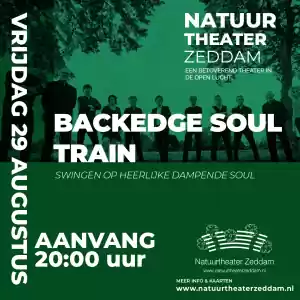 Soulvolle zomeravond met Backedge Soultrain foto: poster NTZ - Backedge Soultrain