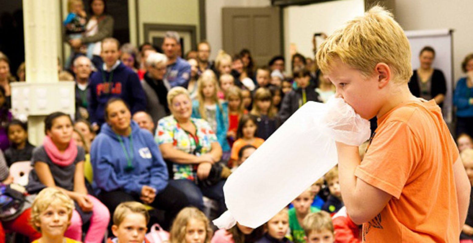 Het kinderprogramma bij Museumnacht Delft. Foto: Marco Zwinkels.