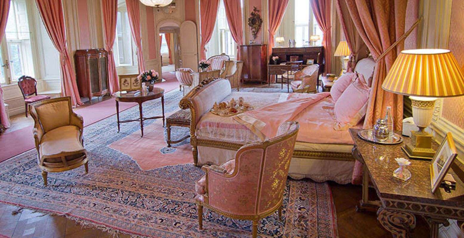 Neem een exclusief kijkje in de mooiste slaapkamers van het kasteel. Foto: Kasteel de Haar Utrecht.