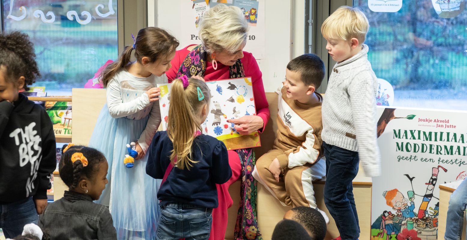 Prinses Laurentien trapt ook dit jaar weer de Nationale Voorleesdagen af met een gezellig voorleesontbijt. Foto: Stichting CPNB © Bas van Hattum