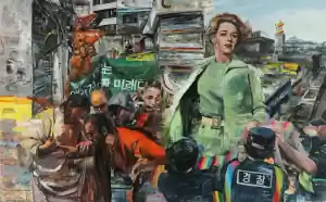 Drie-in-één ervaring bij Paleis Soestdijk Chae Eun Rhee, Spiegel Im Spiegel, olieverf op linnen, 163 x 259 cm, 2019, foto © Bau Photo, collect