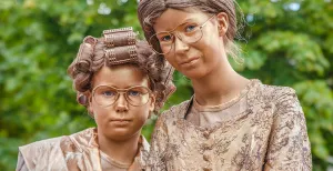 Voor de laatste keer World Living Statues Festival in Arnhem Ook kinderen doen mee op zondag. Met prachtige resultaten. Foto: Debby Gosselink