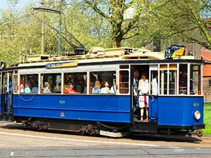 Historische tramlijn Foto: Elektrische Museumtramlijn Amsterdam.