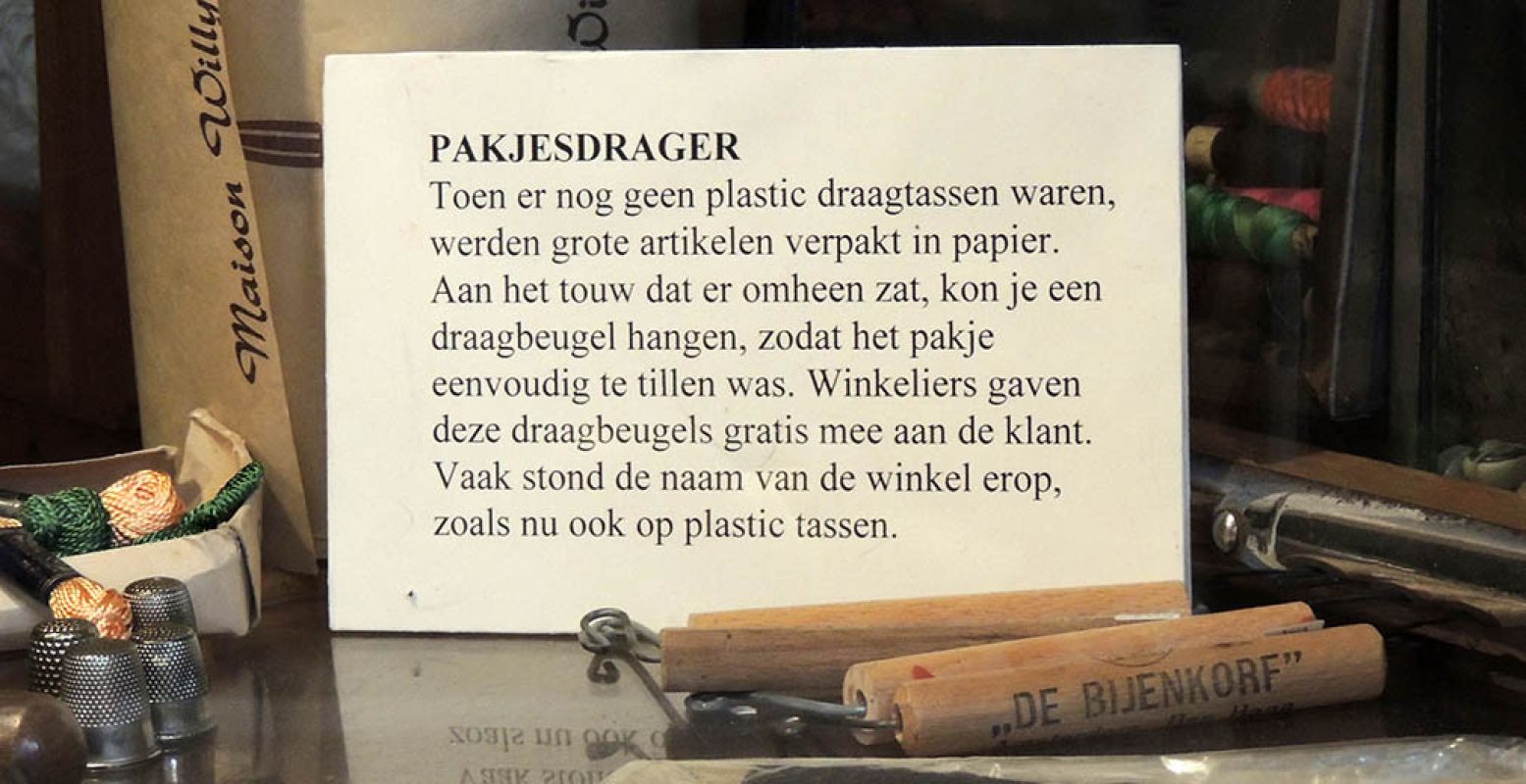 Erg zeldzaam: een ouderwetse pakjesdrager. Foto: Museum van de 20e Eeuw.