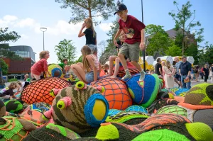 Pop-up kunstfestival Kaapstad Fotobeschrijving: Den Draad, De Playscape 2024. Foto: (c) Jostijn Ligtvoet.