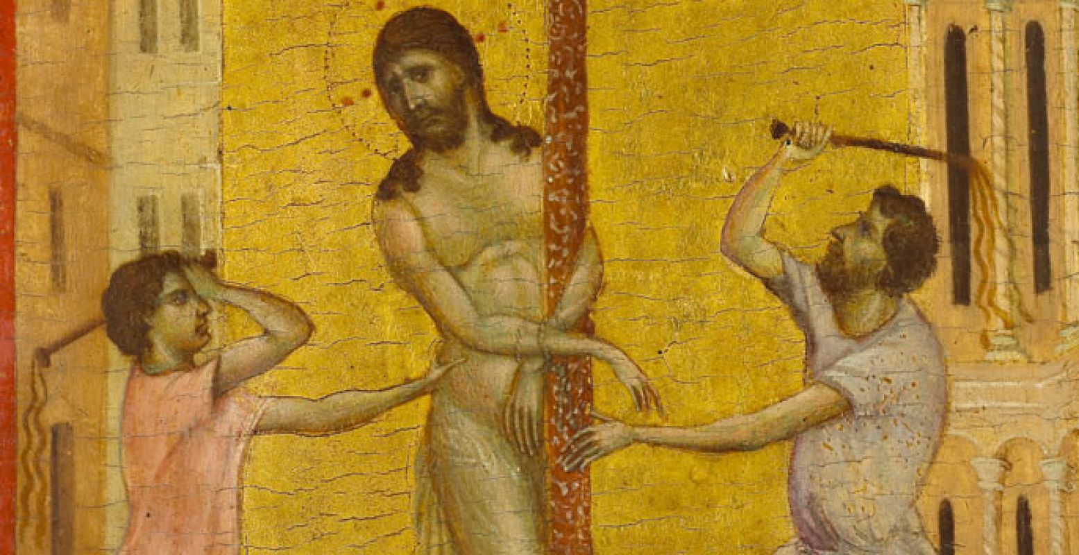 Cimabue (ca. 1240-ca. 1302) De geseling van Christus, ca. 1280 Paneel, 24,8 x 20 cm The Frick Collection, New York; foto Michael Bodycomb
