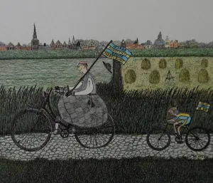 Kunst Fietsroute Middelburg. Foto; Marius Weststrate, Kunst Fietsroute Middelburg. Foto; Marius Weststrate,