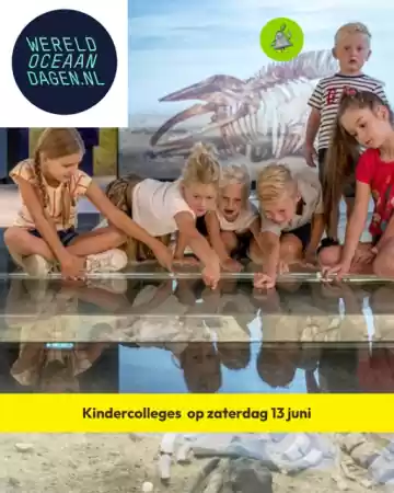 Kindercolleges Wereld Oceaan Dagen op zaterdag 13 De Peel aan Zee. Foto: Rob Fritsen.