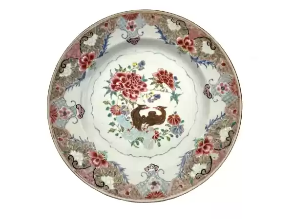 Bord Famille Verte. Foto: Museum Havezate Mensinge Bord Famille Verte. Foto: Museum Havezate Mensinge