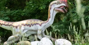 Op speurtocht tussen levensgrote dino_s