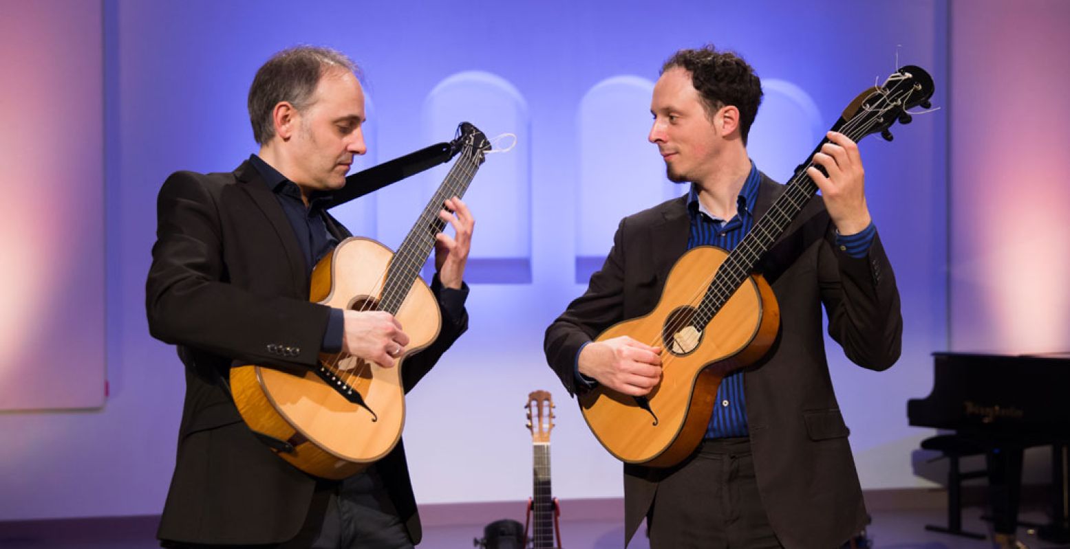 Gitaarduo Izhar Elias en Fernando Cordas speelt op zaterdag 29 mei een concert rondom Concierto de Aranjuez van Joaquin Rodrigo. Foto: Jaqueline Imminkhuizen