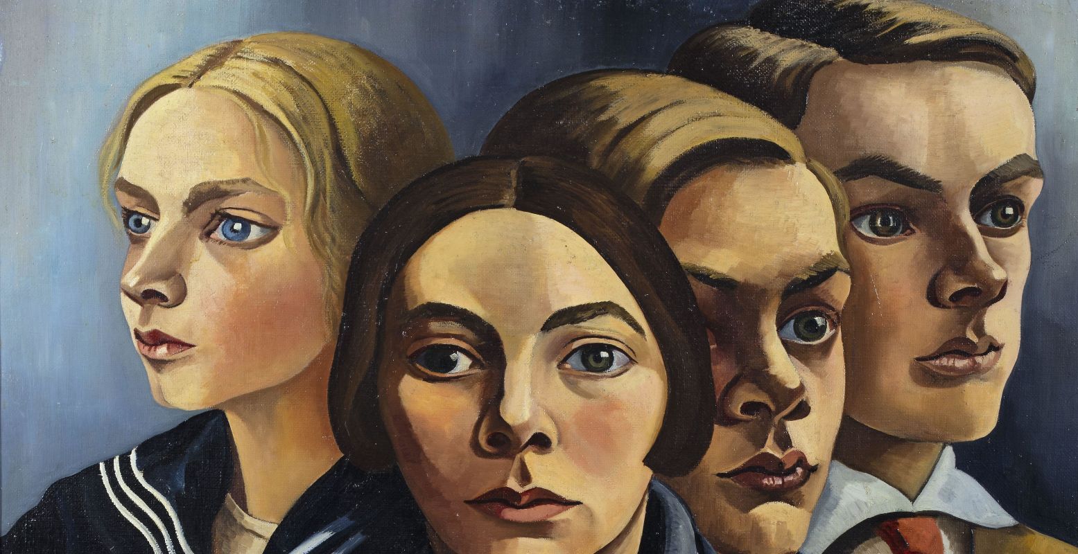 Charley Toorop, Zelfportret met drie kinderen, 1929. Foto: Marten de Leeuw