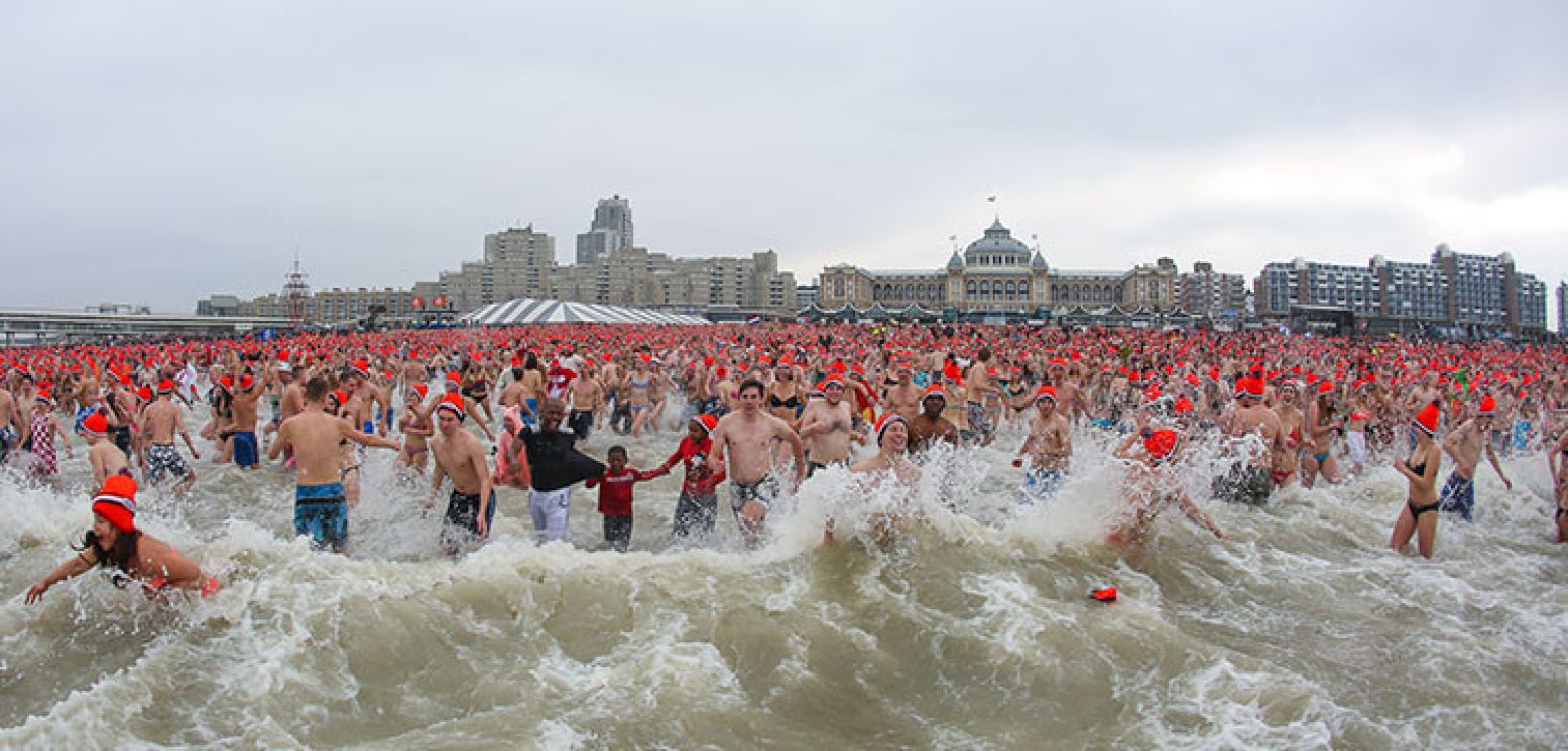 Trotseer het ijskoude water! Foto: WvH Communicatie.