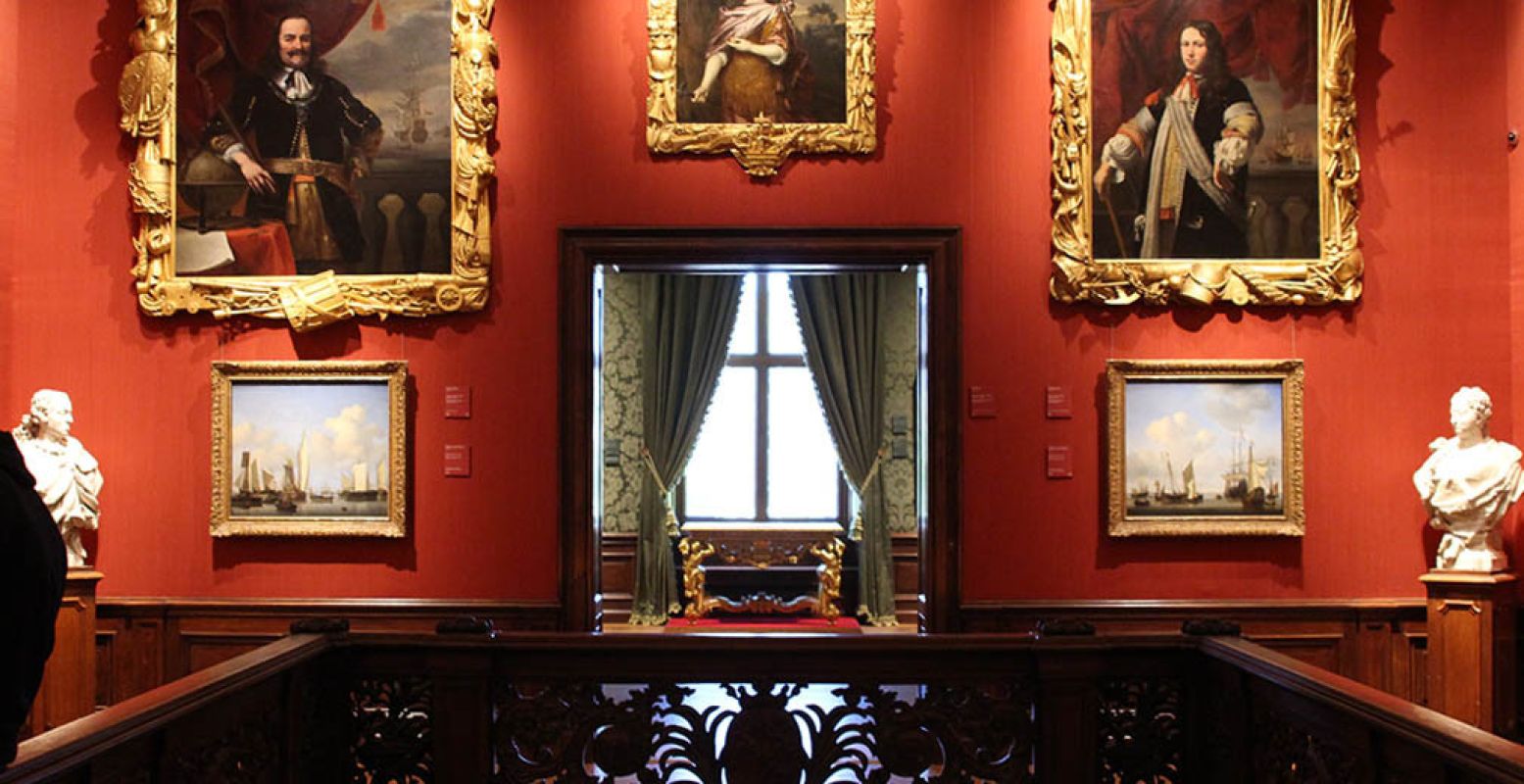 Het Mauritshuis is een prachtig gebouw vol pareltjes. Linksboven: 'Portret van Michiel de Ruyter (1607-1676)', in 1667 door Ferdinand Bol. Foto: DagjeWeg.NL.