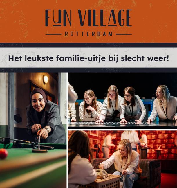 Het leukste familie-uitje bij slecht weer!