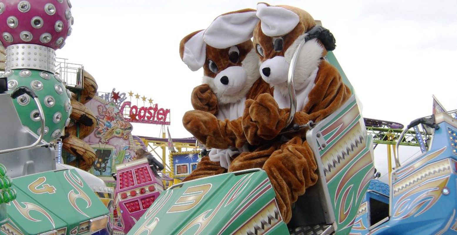 De paashaas mag niet ontbreken op de paaskermis. Foto: Gemeente Deventer