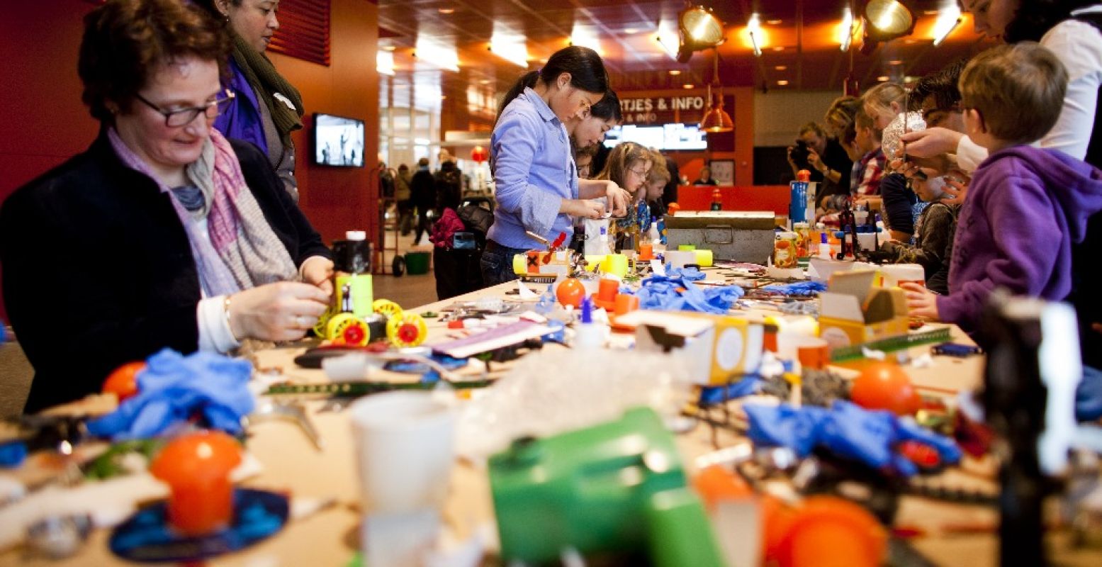 Workshop in het Maritiem Museum Rotterdam. Foto: Fred Ernst