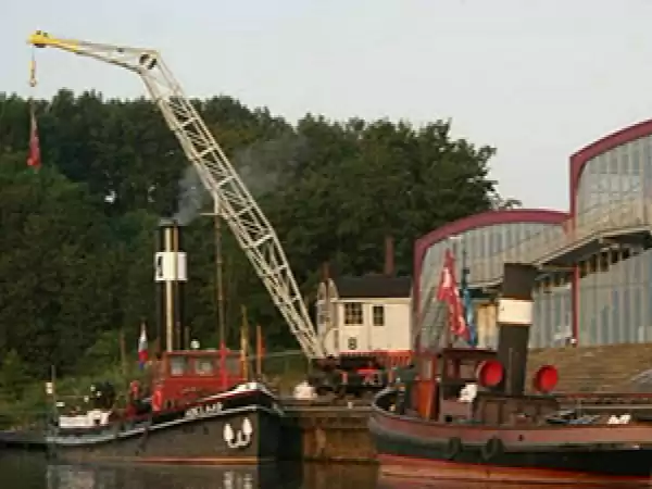 Mechanisch Erfgoed Centrum Ook echte stoomboten ontbreken niet. Foto: Mechanisch Erfgoed Centrum