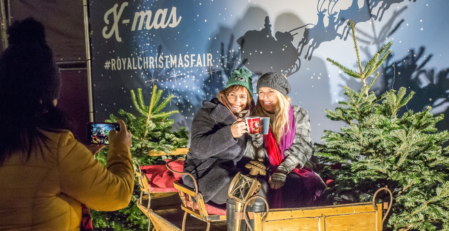 Maak op de Royal Christmas Fair tussen het shoppen door een winterse foto in de arrenslee. Foto: Anne de Rijk