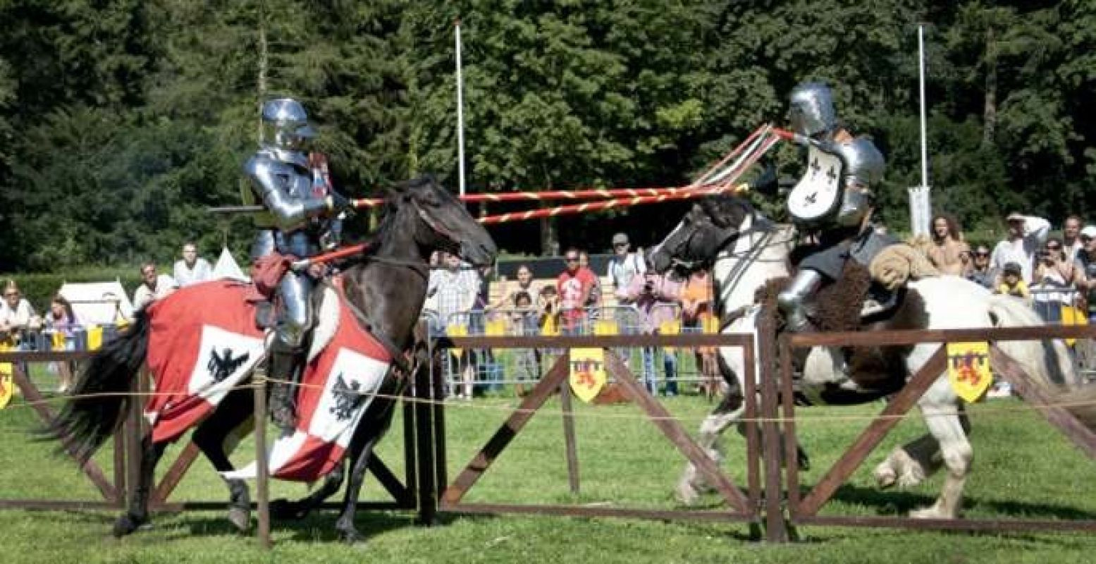 Stoere ridders in gevecht! Foto: Middeleeuws Spektakel