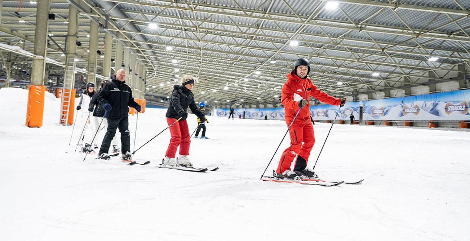 Lekker (leren) skiën in Nederland. Foto SnowWorld Landgraaf @ Meijs