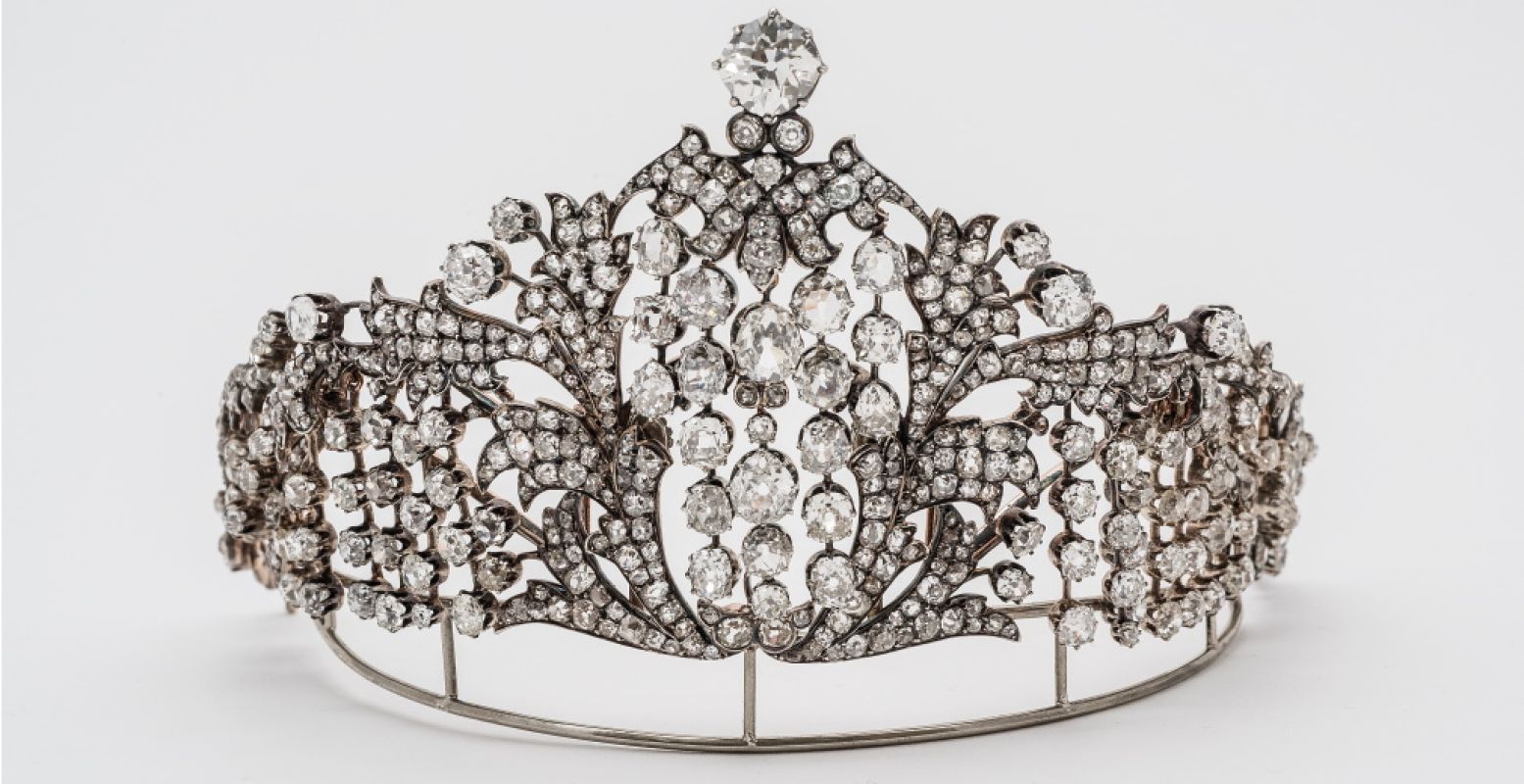 Deze tiara komt uit de collectie van het Hermitage in Sint-Petersburg. Nog even te zien in Hermitage Amsterdam. Foto: State Hermitage Museum, St Petersburg