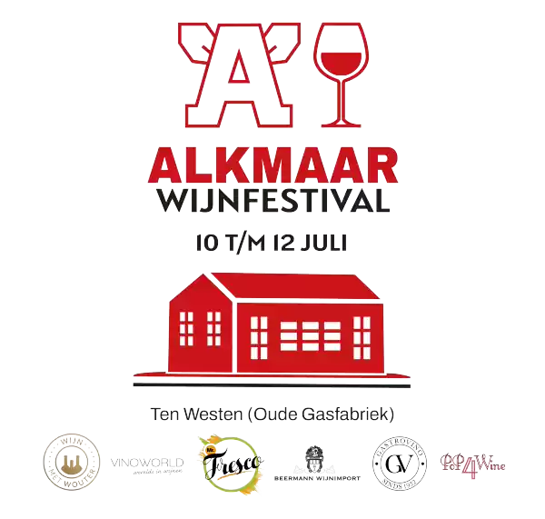 Alkmaar Wijnfestival Complete logo Alkmaar Wijnfestival, fotograaf: Tess Bruijn