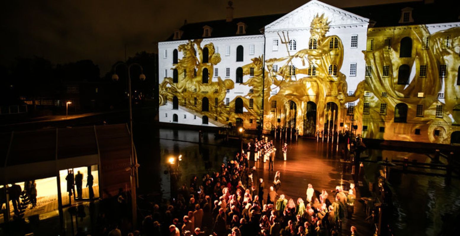 De terugkeer van de Koningssloep bij Het Scheepvaartmuseum werd groots gevierd. Foto: Het Scheepvaartmuseum