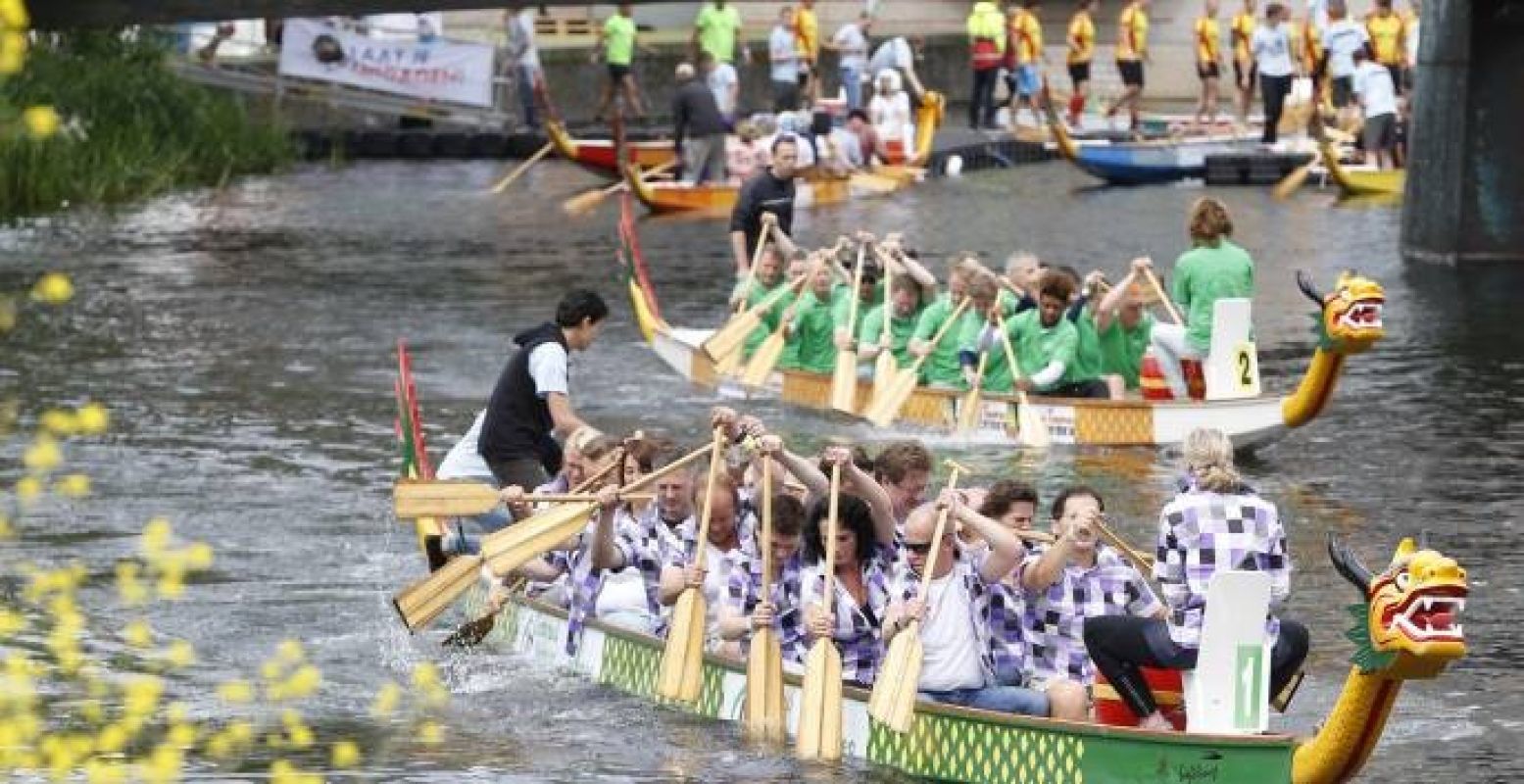 Moedig de drakenbootvaarders zelf aan! Foto: Drakenbootfestival, Rien Hekken