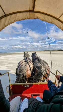 Jutten met de huifkar op Schiermonnikoog Jutten met de huifkar op Schiermonnikoog | Foto ge&uuml;pload door gebruiker Natuurmonumenten.
