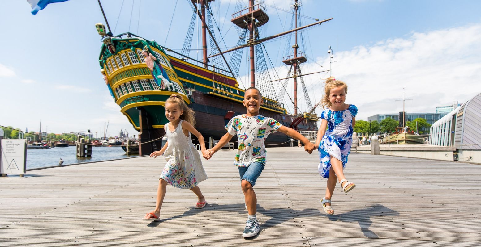 In het Scheepvaartmuseum is van alles te doen, ook voor kinderen. Foto: Scheepvaartmuseum Amsterdam © Twycer