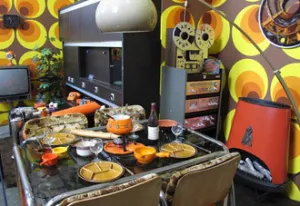 Museum van de 20e Eeuw Een echte retro woonkamer. Foto: Museum van de 20e Eeuw.