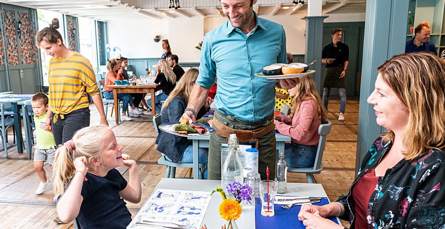 Heerlijk pannenkoeken eten bij Restaurant Boerengoed. Dat gaat er bij kinderen altijd wel in. Foto: Boerengoed © Nabor Dupont