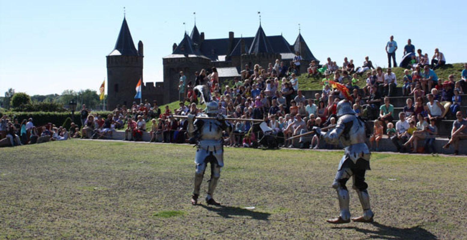 Spannende riddergevechten op het Muiderslot. Foto: Muiderslot